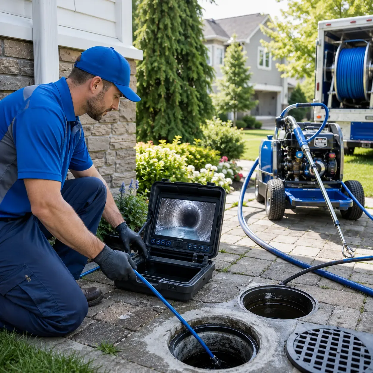 Outdoor drain cleaning professionals serving Warm Springs, VA